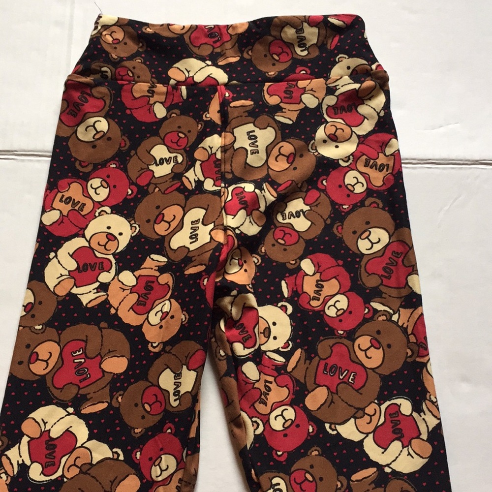 Lularoe kids tween valentine leggings
